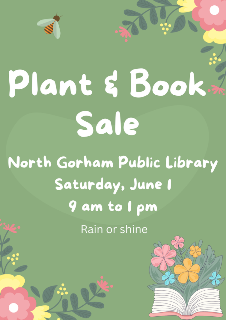 Plant & Book Sale Flyer