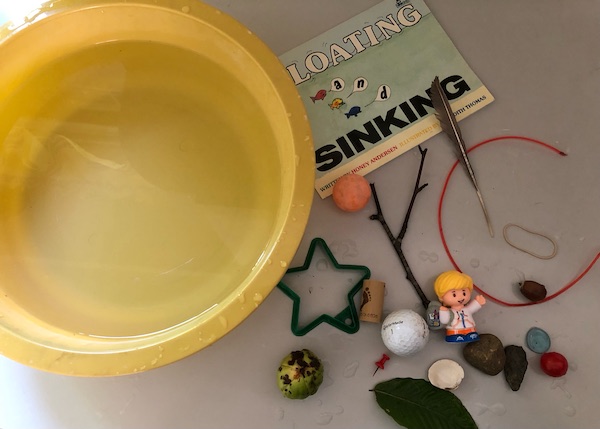 Things that float/sink for Story Hour