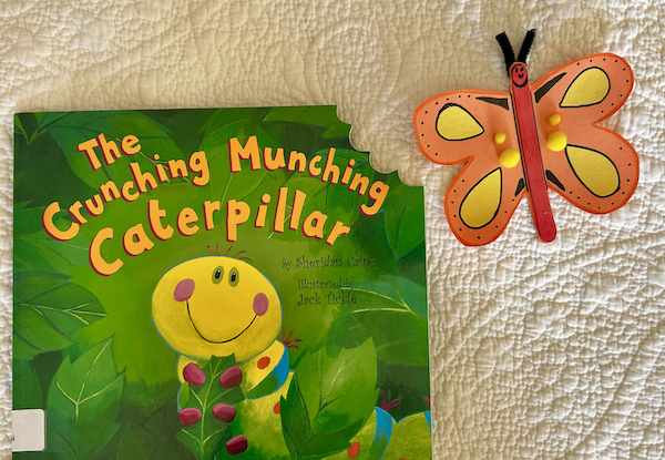 The Crunching Munching Caterpillar Book Cover