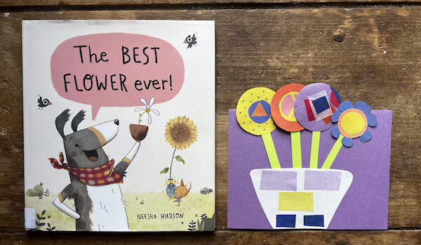 The Best Flower ever! Book Cover and finished craft