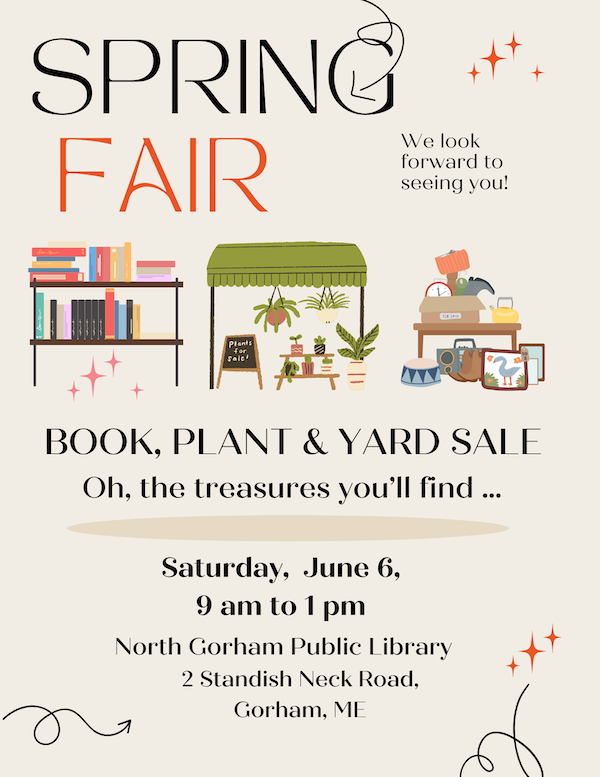 Book, Plant, & Yard Sale poster
