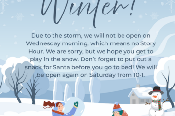 Library closed due to the snowstorm