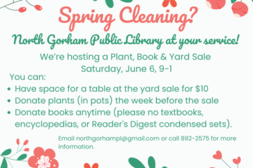 Plant, Book, Yard Sale June 6, 9-1