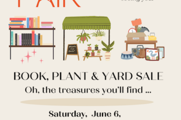 Book, Plant, & Yard Sale poster